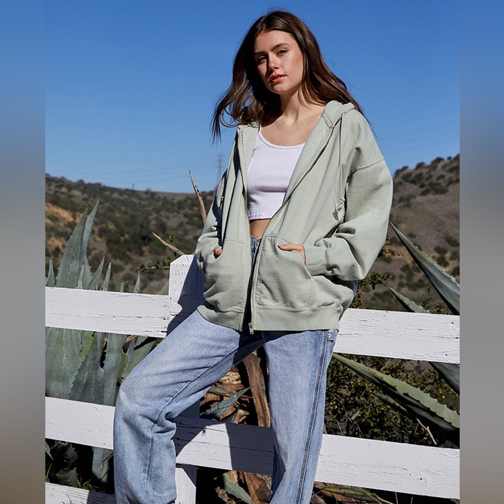 BRANDY MELVILLE John Galt FOR PAC SUN  Full Zip Hoodie